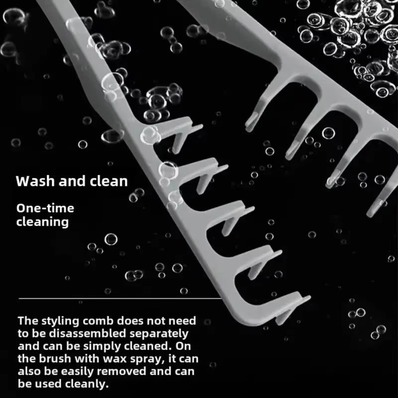 New Volumizing Wide-Tooth Hair Styling Comb Textured Styling Comb Korea Style Seam Covering Bangs Hair Combs for Men